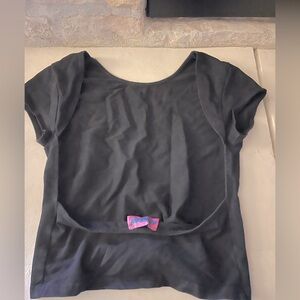 Black Open Back Edikted Top